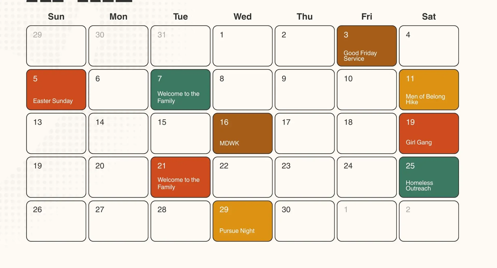 Beige Business Minimalist Content Calendar 2026