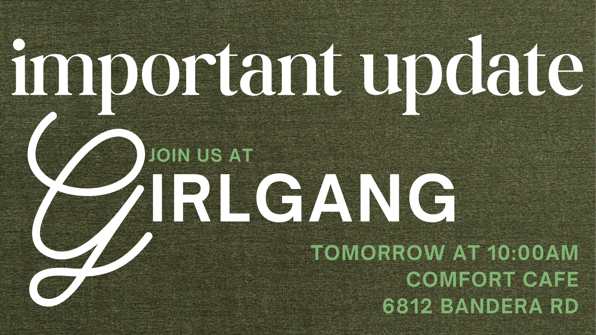 Green and White Modern Minimalist Church Sunday Service Instagram Post