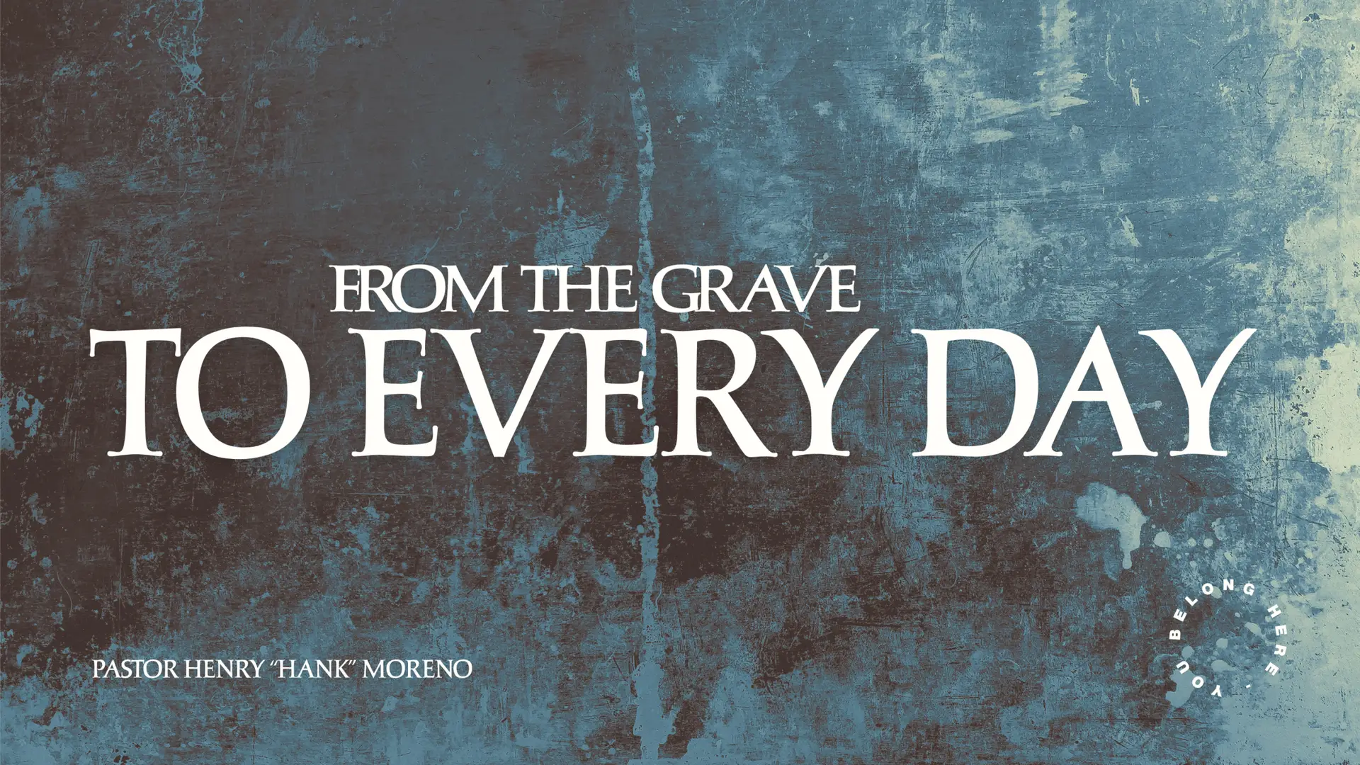 White Blue Modern Retro Sunday Worship Presentation